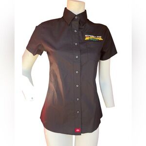 Dickies Black Shirt with Red and Blue Logo Patch size M new without tag